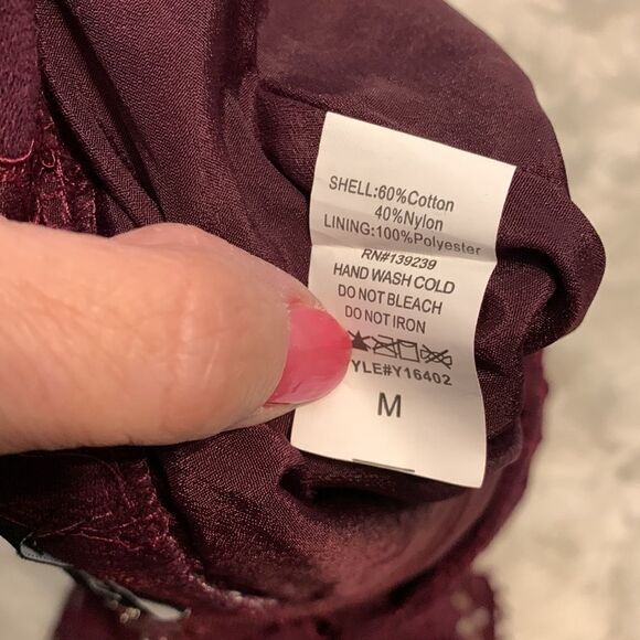 DO+BE TWO PIECE LACE SKIRT/TOP SET in purple - Picture 9 of 13